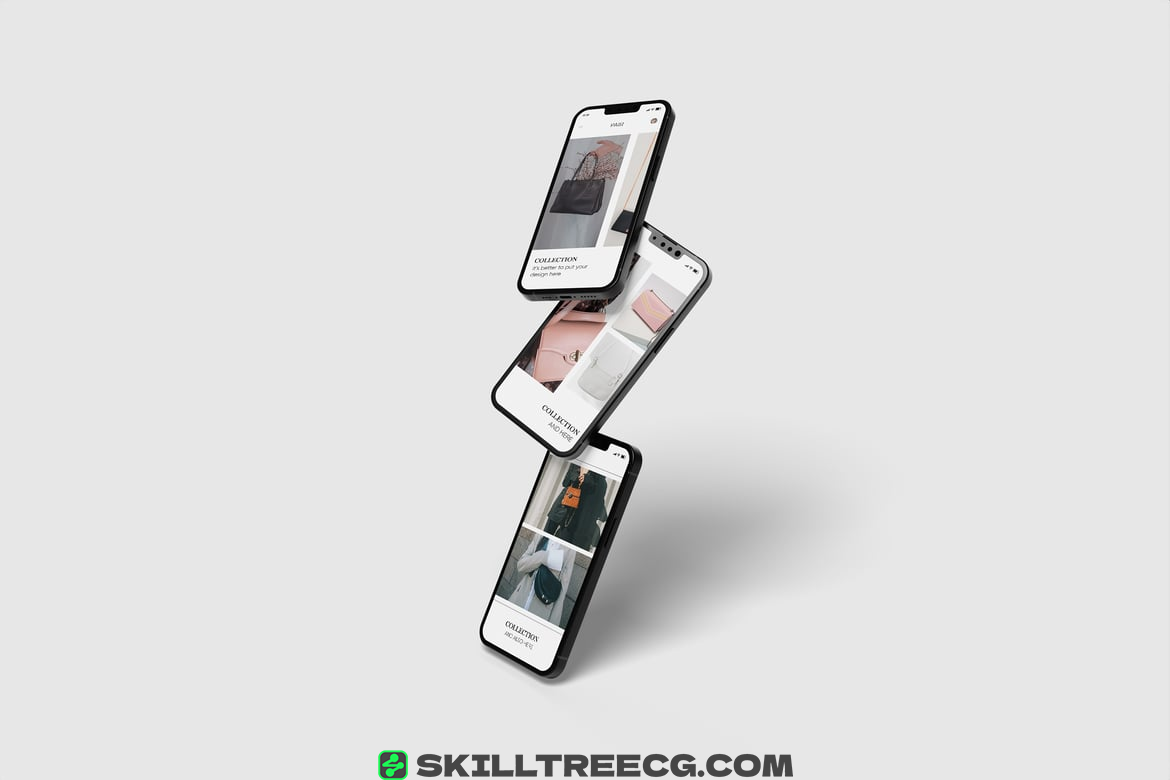 High Resolution Mockup for iPhone 13（830522）-技能树